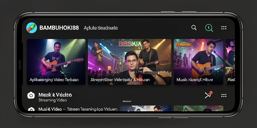 Antarmuka pengguna BAMBUHOKI88 yang menarik dan intuitif untuk streaming video.