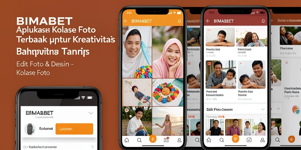 Antarmuka <strong>BIMABET</strong> yang menarik dan mudah digunakan untuk kolase foto.