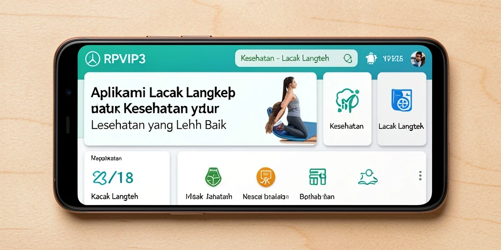 Tangkapan layar utama RPVIP3 menampilkan statistik langkah yang jelas dan informatif.