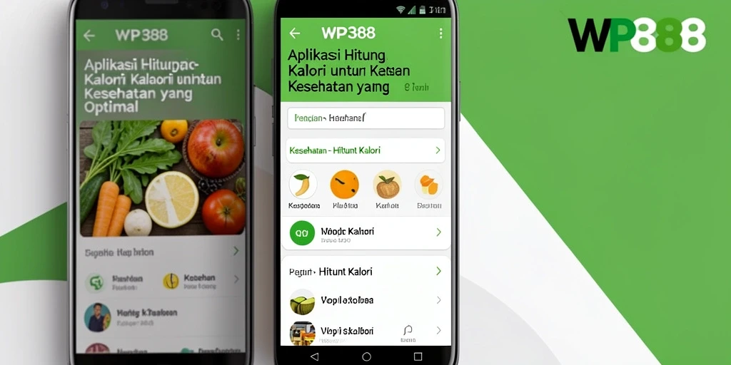 Antarmuka WP888 menunjukkan fitur Hitung Kalori yang inovatif.